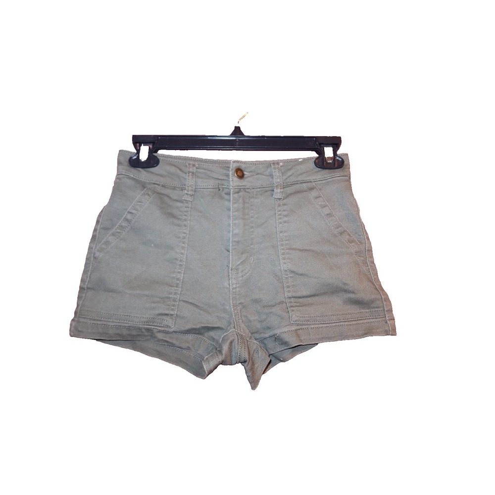BLUESPICE Women's Size 0 Olive Green High Rise Utility Shorts Stretch Pockets